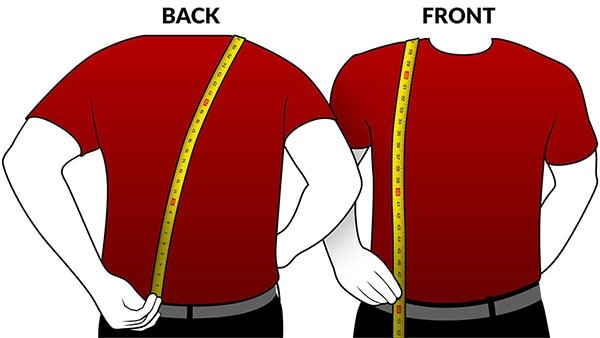 front and back suspender sizing - Suspenderstore